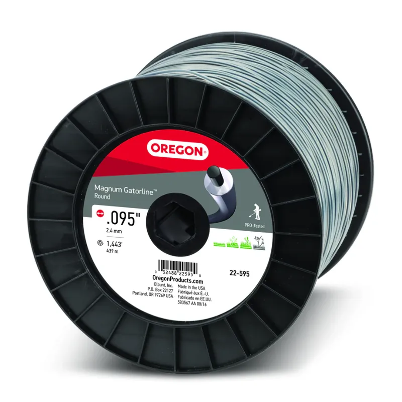 Low Price Oregon 22-595 Round Magnum Gatorline, 5 lb Spool, .095" Gauge