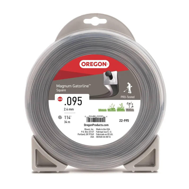 Free Returns Oregon 22-995 Square Magnum Gatorline, .095" Gauge, 1/2 lb Donut, 113'
